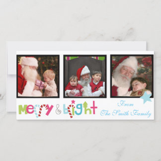 Cartes Pour Fêtes Annuelles photocards de Noël d'intagram