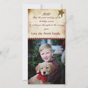 Cartes Pour Fêtes Annuelles Photocarte du comté de Noël