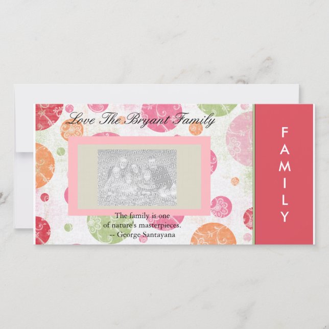 Cartes Pour Fêtes Annuelles Photocarte famille (Devant)