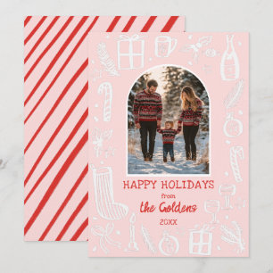 Cartes Pour Fêtes Annuelles Photographie d'arche personnalisée de Noël mignon