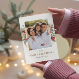Cartes Pour Fêtes Annuelles Photographie de Fruits de Noël Joyeux