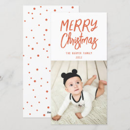 Cartes Pour Fêtes Annuelles Photographie de Noël couleur Whimsical