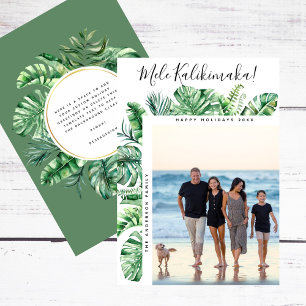 Cartes Pour Fêtes Annuelles Photographie de Noël de Mele Kalikimaka
