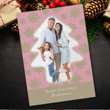 Photographie en forme de pin rose et or Floral