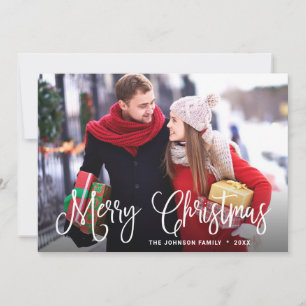 Cartes Pour Fêtes Annuelles Photographie moderne de Noël Joyeux voeux