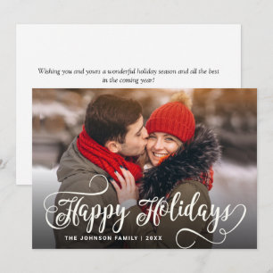Cartes Pour Fêtes Annuelles Photographie moderne de Noël Joyeux voeux