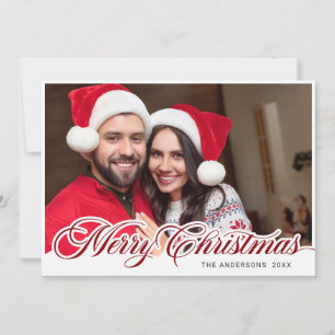 Cartes Pour Fêtes Annuelles Photographie moderne de Noël Joyeux voeux
