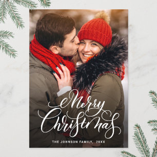 Cartes Pour Fêtes Annuelles Photographie moderne de Noël Joyeux voeux