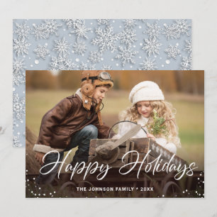 Cartes Pour Fêtes Annuelles Photographie moderne de Noël Joyeux voeux