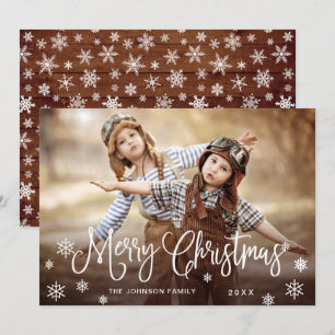 Cartes Pour Fêtes Annuelles Photographie moderne de Noël Joyeux voeux