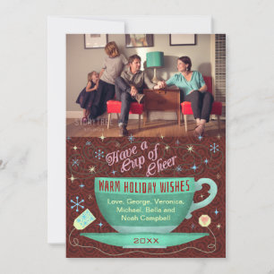 Cartes Pour Fêtes Annuelles Photographie personnalisée de la fête de Noël