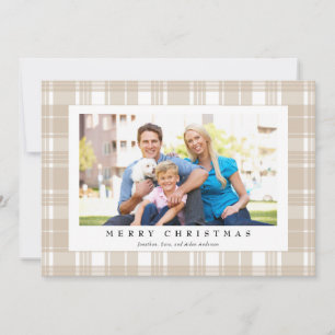 Cartes Pour Fêtes Annuelles Photographie Pressée Tan clair Noël