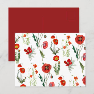 Cartes Pour Fêtes Annuelles Photos de couleur rouge à l'aquarelle