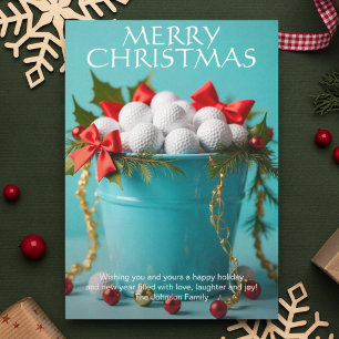 Cartes Pour Fêtes Annuelles Photos de la balle de golf de Noël