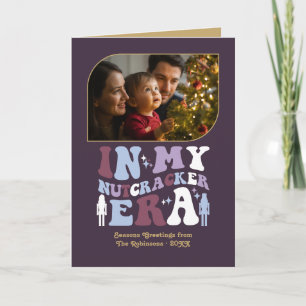 Cartes Pour Fêtes Annuelles Photos de Noël Rétro Amusantes Plum Royale