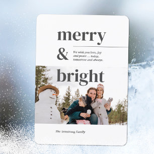 Cartes Pour Fêtes Annuelles Photos minimalistes blanches et grises