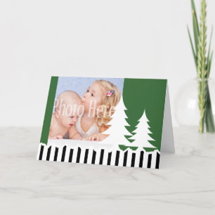 Cartes Pour Fêtes Annuelles Photos vertes de Pins d'hiver