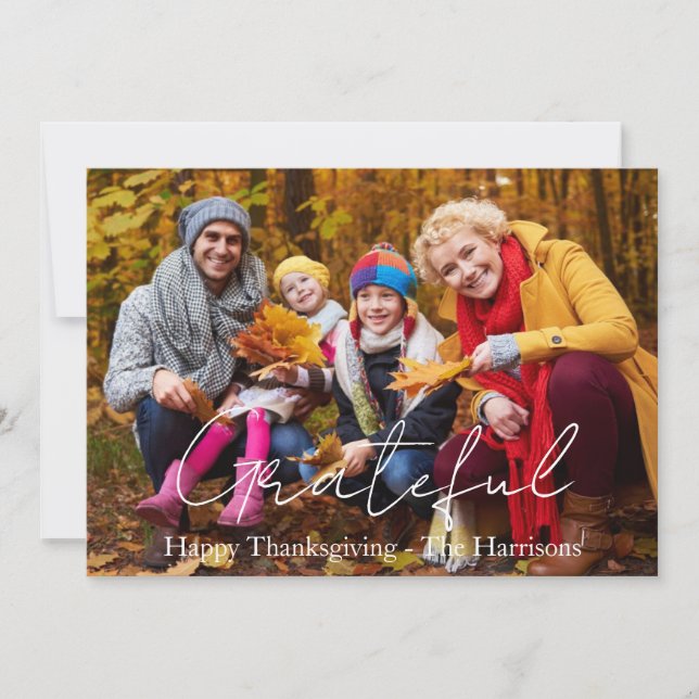 Cartes Pour Fêtes Annuelles Photothèque personnalisé (Devant)