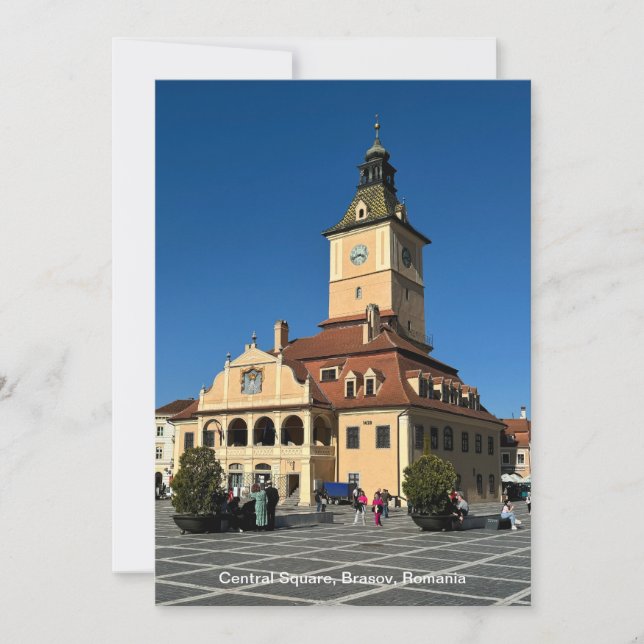 Cartes Pour Fêtes Annuelles Piata Sfatului, Brasov, Roumanie, sur une (Devant)