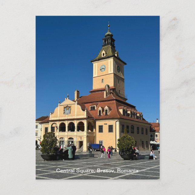 Cartes Pour Fêtes Annuelles Piata Sfatului, Brasov, Roumanie, sur une (Devant)