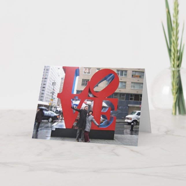 Cartes Pour Fêtes Annuelles PIC de l'amour NYC (Devant)