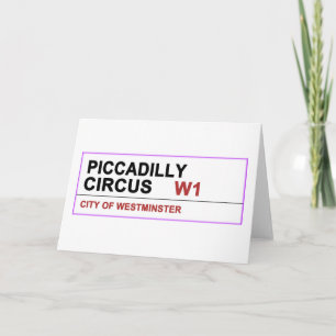 Cartes Pour Fêtes Annuelles Piccadilly Circus Londres