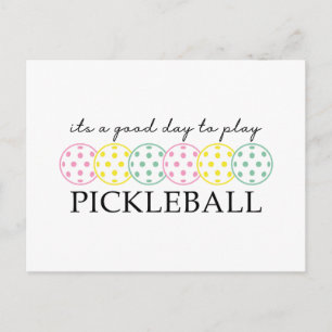 Cartes Pour Fêtes Annuelles Pickleball Maman Joueur Paddle Sport