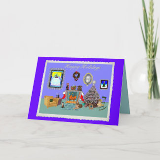 CARTES POUR FÊTES ANNUELLES PIÈCE DE NOËL