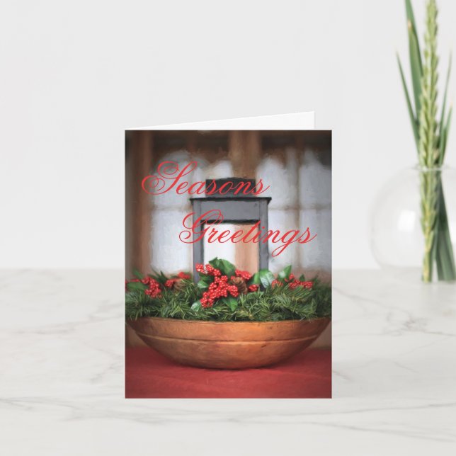 Cartes Pour Fêtes Annuelles Pièce de Noël Joyeuses Fêtes (Devant)