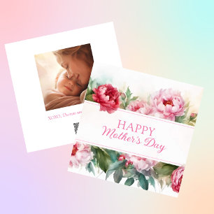 Cartes Pour Fêtes Annuelles Pies roses Bonne fête des mères