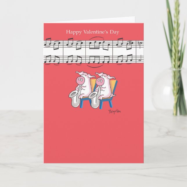 Cartes Pour Fêtes Annuelles PIG DUET Valentines par Boynton (Devant)