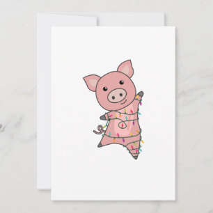 Cartes Pour Fêtes Annuelles Pig Merry Christmas Animals Pigs Adult Cloth Face