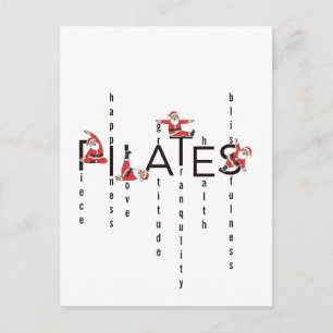 Cartes Pour Fêtes Annuelles Pilates Santa Reformer Noël