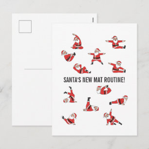Cartes Pour Fêtes Annuelles Pilates Santa Reformer Noël