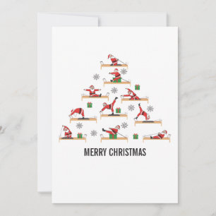 Cartes Pour Fêtes Annuelles Pilates Santa Reformer Noël