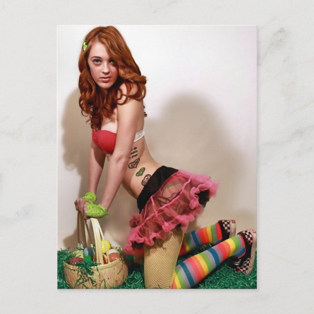 Cartes Pour Fêtes Annuelles Pin de Pâques (Devant)