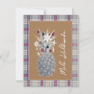 Cartes Pour Fêtes Annuelles Pin des îles givré, Prune de sucre 
