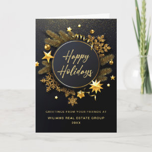 Cartes Pour Fêtes Annuelles Pine de Noël cônes Entreprise Salutation rustique