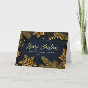 Cartes Pour Fêtes Annuelles Pine de Noël cônes Entreprise Salutation rustique