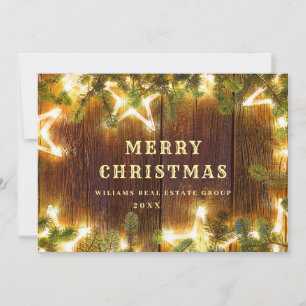 Cartes Pour Fêtes Annuelles Pine de Noël cônes Entreprise Salutation rustique