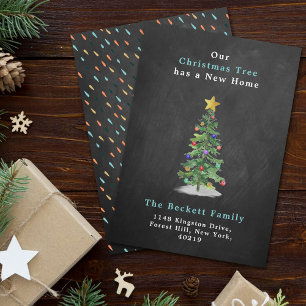 Cartes Pour Fêtes Annuelles Pine d'eau sapin de Noël Nouveau foyer