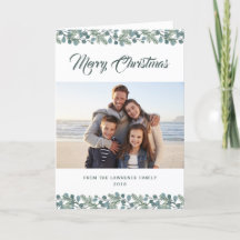 Pine Eucalyptus Foliing Joyeux Noël Photo