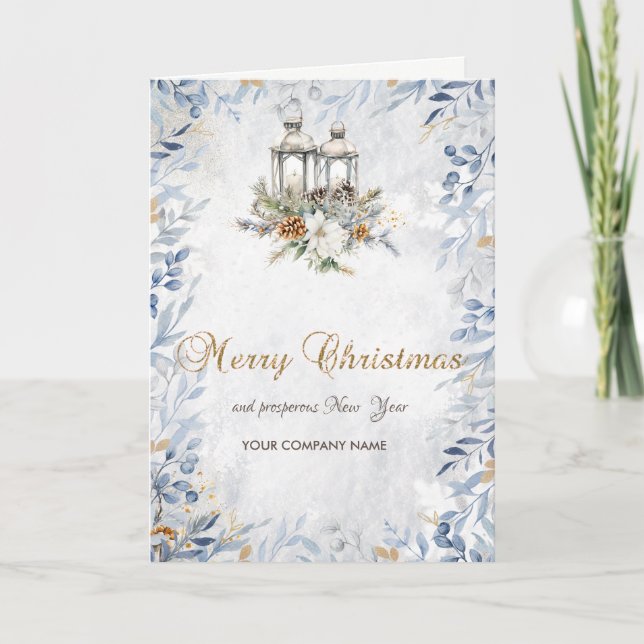 Cartes Pour Fêtes Annuelles Pine Tree Branche Boules Bougies Bougies Flammes d (Devant)