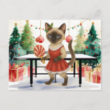 Ping Pong Noël Thème pour les Amoureux de les chat