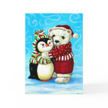 Pingouin et Noël d'ours blanc