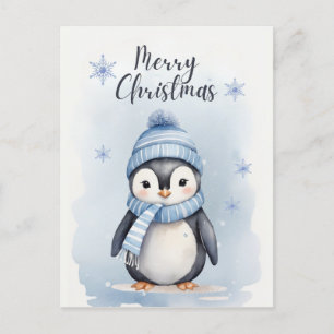 Cartes Pour Fêtes Annuelles "Pingouin mignon"