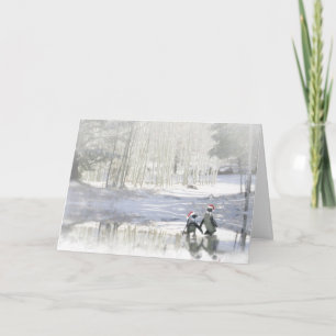 Cartes Pour Fêtes Annuelles Pingouin mignon Joyeux Vacances !