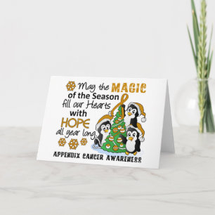 Cartes Pour Fêtes Annuelles Pingouins de Noël Annexe Cancer