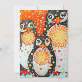 Cartes Pour Fêtes Annuelles Pingouins fantastiques