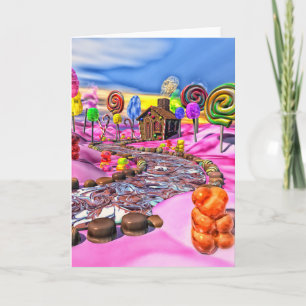 Cartes Pour Fêtes Annuelles Pink Candyland